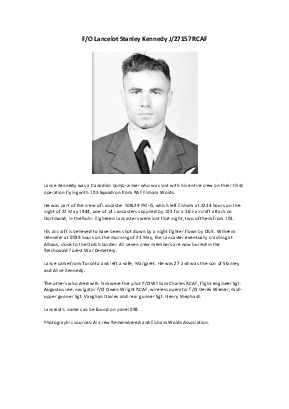 A preview of a PDF biography for Kennedy, Lancelot Stanley